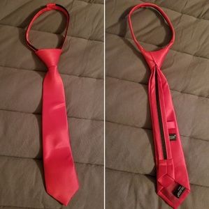 Boys Satin Red Tie